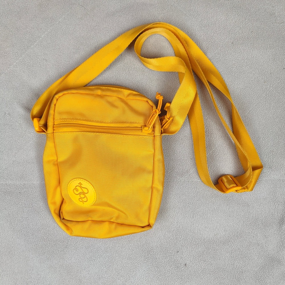 Baboon To The Moon Sling Bag Unisex Yellow Zip Top Pockets‎ Wallet Mini